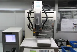 Machine welding pins equipment at UNION TEAM ELECTRONICS