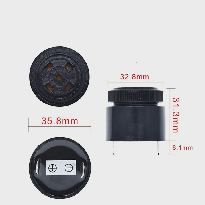 36X32Mm 12V 24V Waterproof Piezo Buzzer