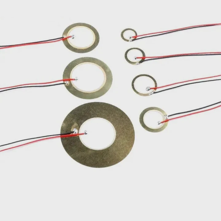 12-50Mm Wired Piezo Ceramic Sounder Discs