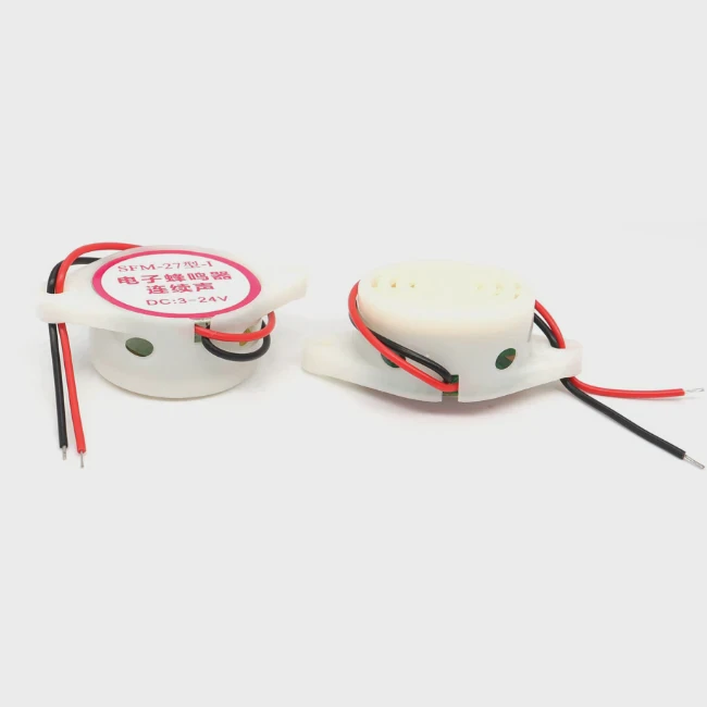 3-24V White Active Piezo Alarm Buzzer